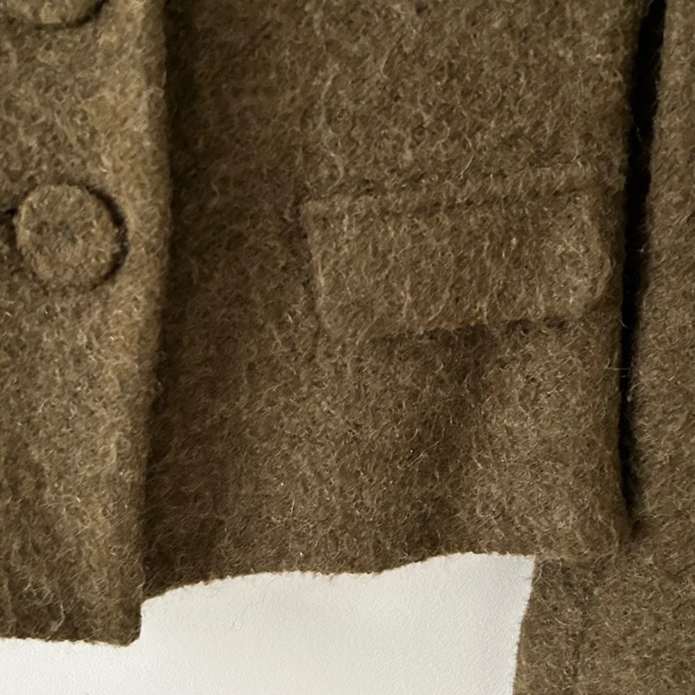 Claudie Pierlot Olive Green Mohair Jacket